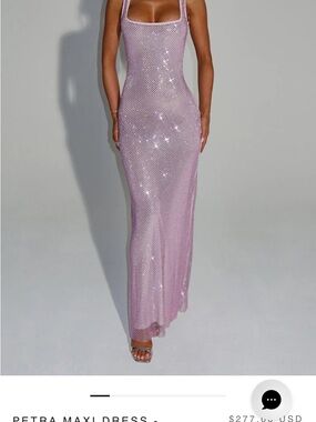 Lavender Sequin Maxi Dress